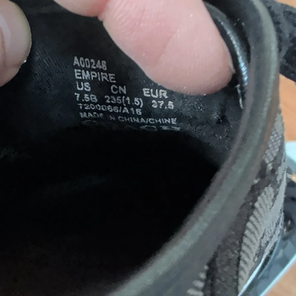 Coach Empire Black Signature Canvas Low-Top Sneakers with White Toe